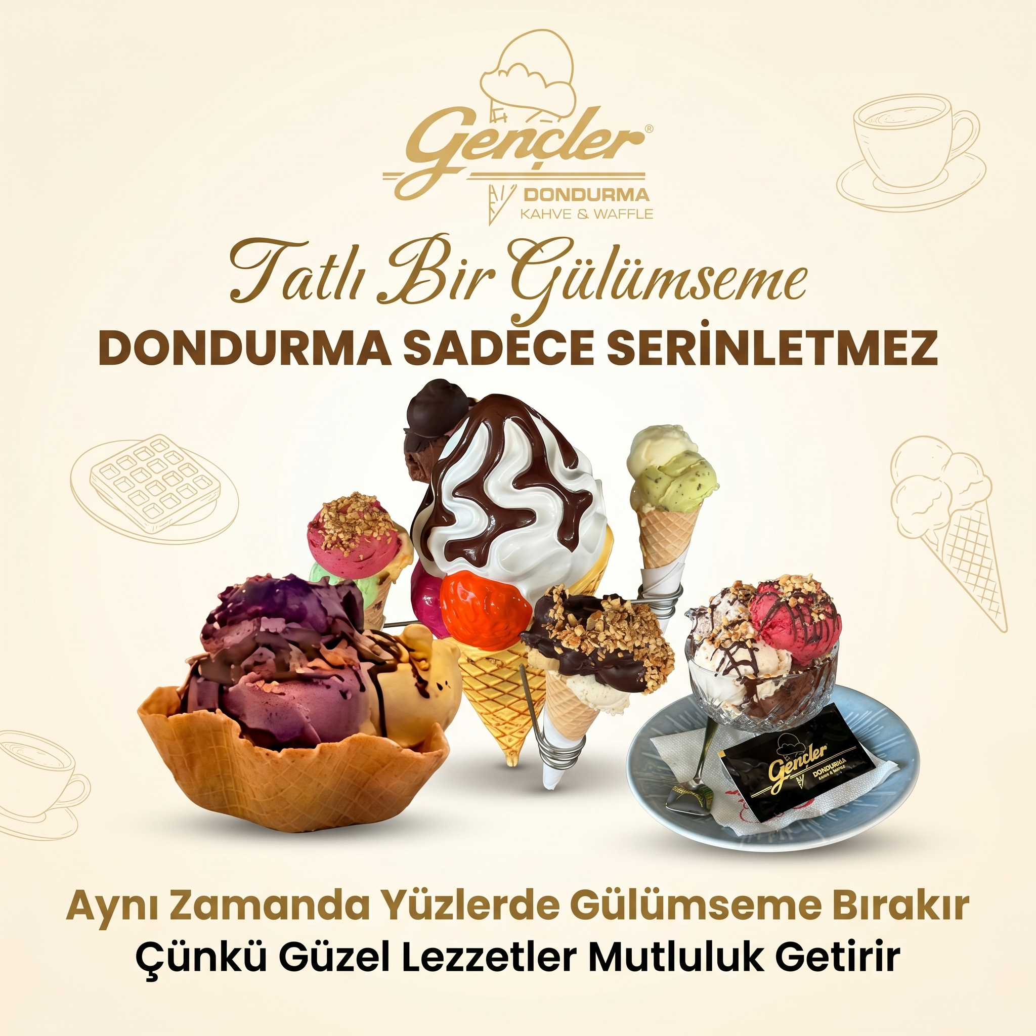 Gençler Dondurma sosyal medya içerik tasarımı — örnek 2