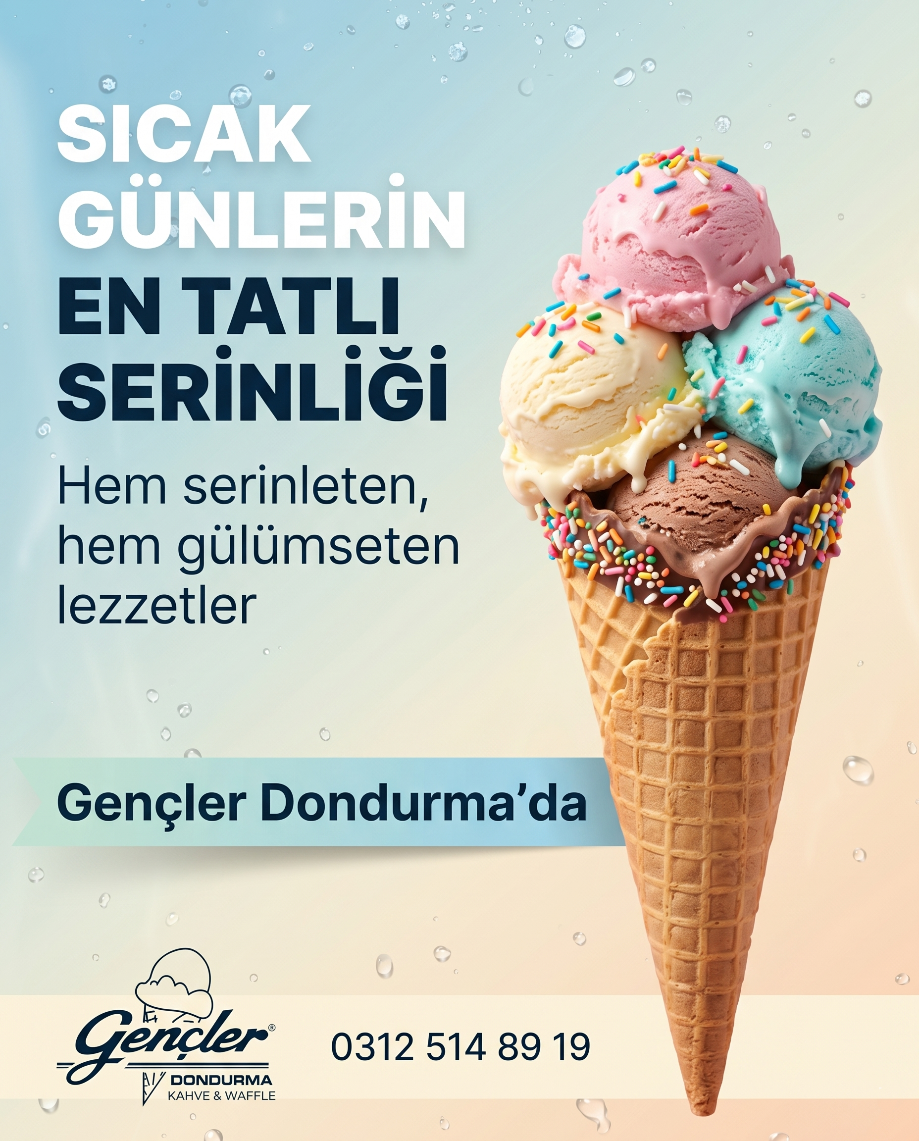 Gençler Dondurma sosyal medya içerik tasarımı — örnek 5